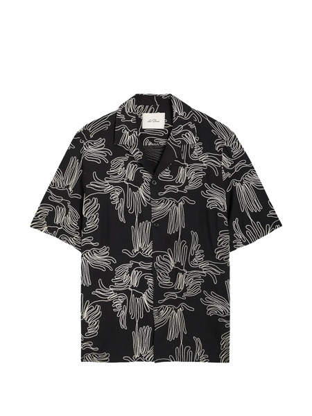  Les Deux Liam Patterned Shirt - Black 