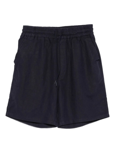  Les Deux Linen Drawstring Shorts - Blue 