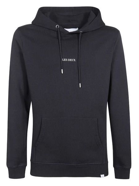  Les Deux Logo Hoodie - Blue 