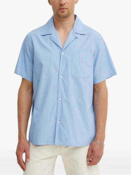 Les Deux Striped-pattern Shirt - Blue 