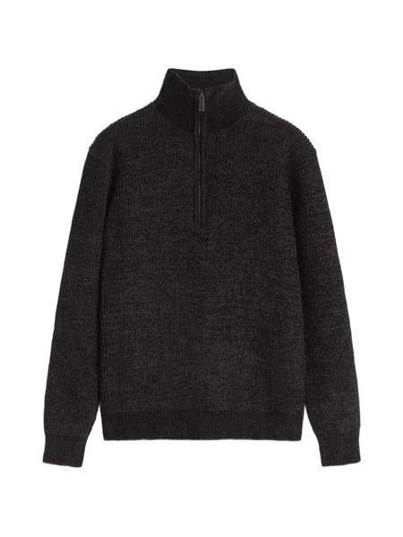  Les Héritiers Daró Half-zip Sweater - Black 