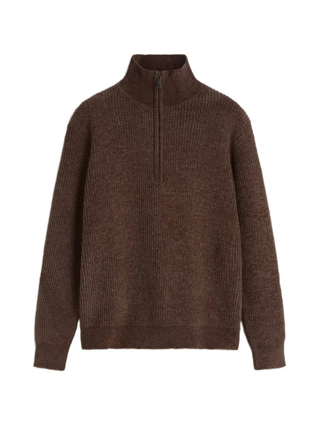  Les Héritiers Daró Half-zip Sweater - Brown 