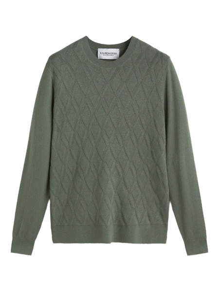  Les Héritiers Diamond Sweater - Green 