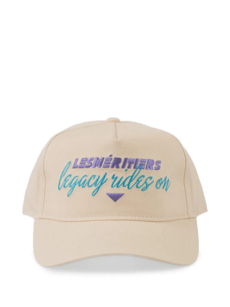  Les Héritiers Embroidered Jetski Cap - Neutrals 