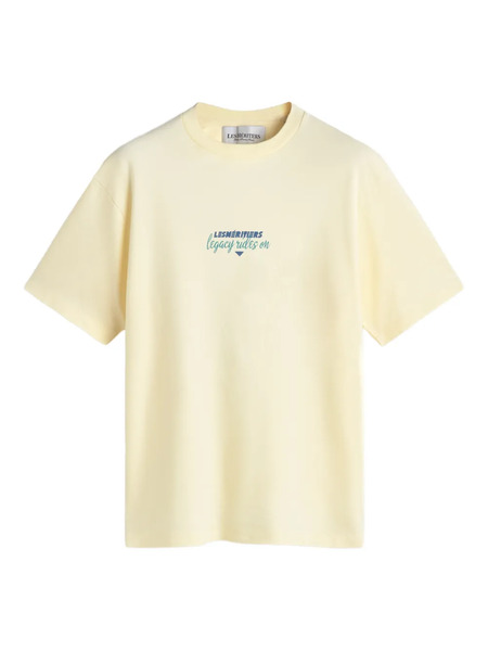 Les Héritiers Printed T-shirt - Yellow 