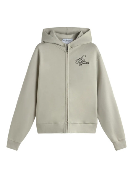  Les Héritiers Signature Zip Sweatshirt - Neutrals 