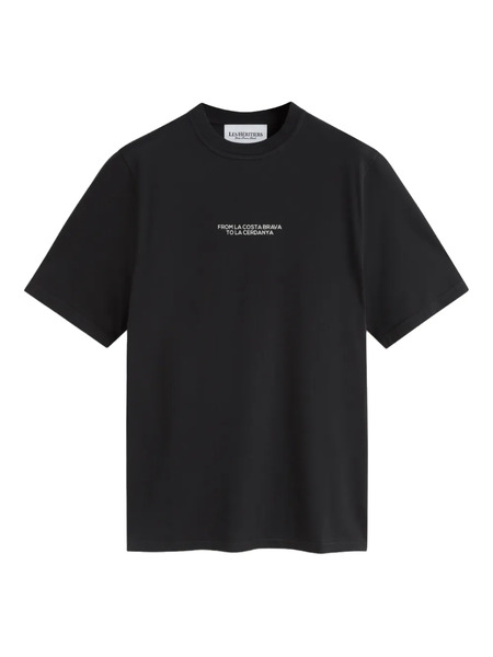  Les Héritiers Text Print T-shirt - Black 