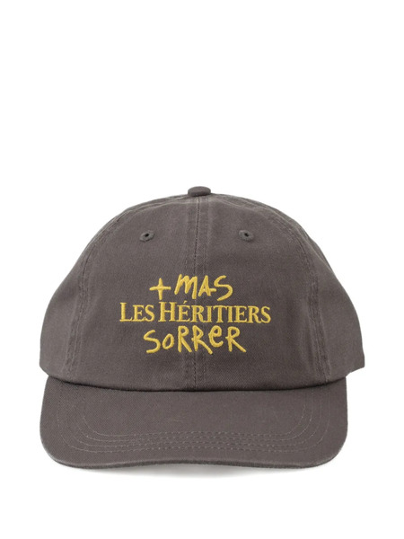  Les Héritiers X Mas Sorrer Embroidered Cap - Grey 