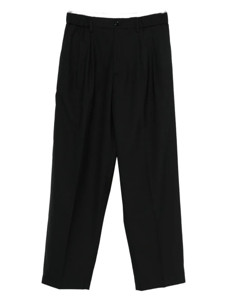  Les Hommes Logo-plaque Trousers - Black 
