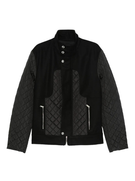  Les Hommes Quilted Panelled Jacket - Black 
