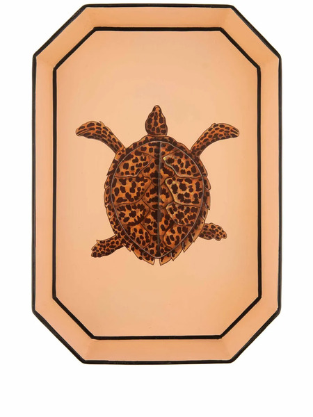  Les-ottomans Fauna Hand-painted Tray - Pink 