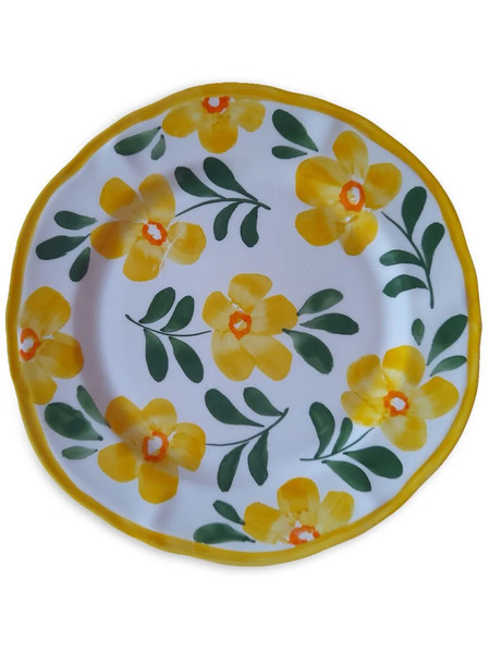  Les-ottomans Floral-print Porcelain Plate (27cm) - White 