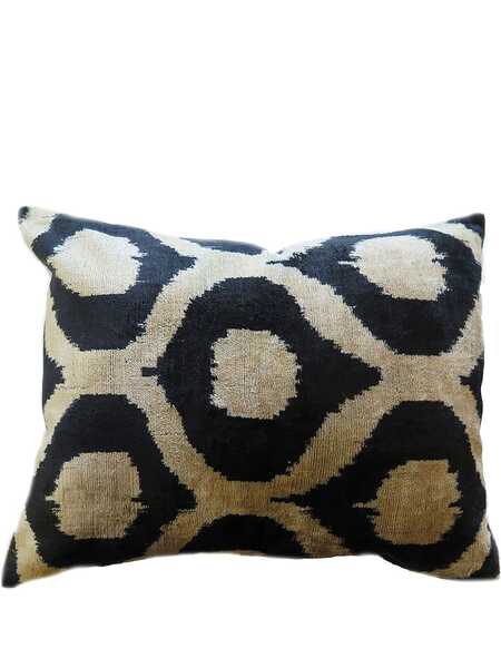  Les-ottomans Jacquard Silk-blend Cushion - White 