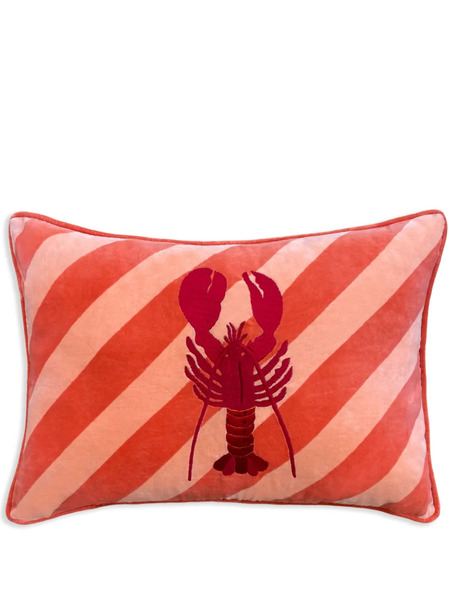  Les-ottomans Lobster Striped Cushion (60cm X 40cm) - Orange 