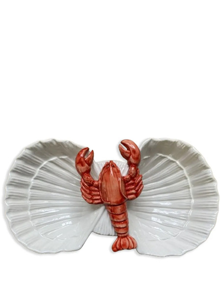  Les-ottomans Lobster Two-shell Starter Plate (27cm X 16cm) - White 