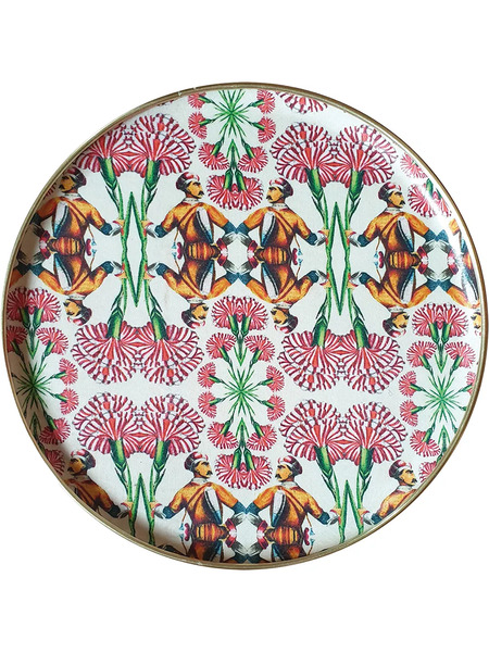  Les-ottomans Patch Nyc Circular Tray - White 