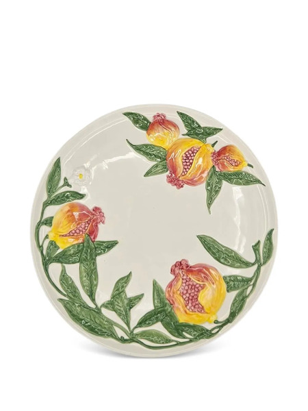  Les-ottomans Pomegranate Embossed Charger Plate (33cm) - Neutrals 