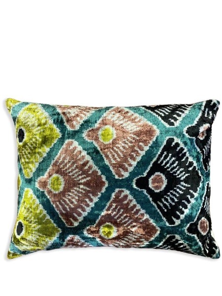  Les-ottomans Shell Velvet Cushion (50cm X 40cm) - Green 