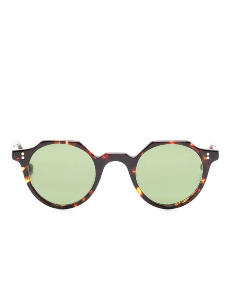  Lesca Heri Round-frame Sunglasses - Brown 
