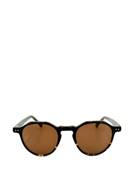  Lesca Icon Round-frame Sunglasses - Black 