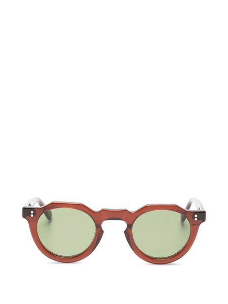  Lesca Pica Round Sunglasses - Brown 