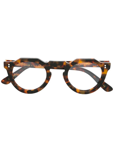  Lesca 'pica' Tortoiseshell Glasses - Brown 