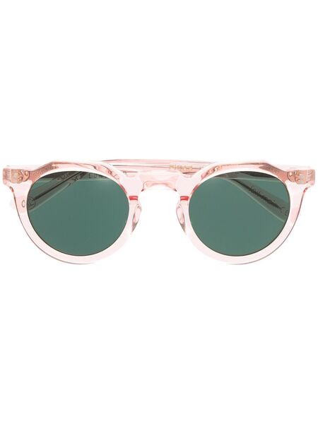  Lesca Picas Round-frame Sunglasses - Pink 