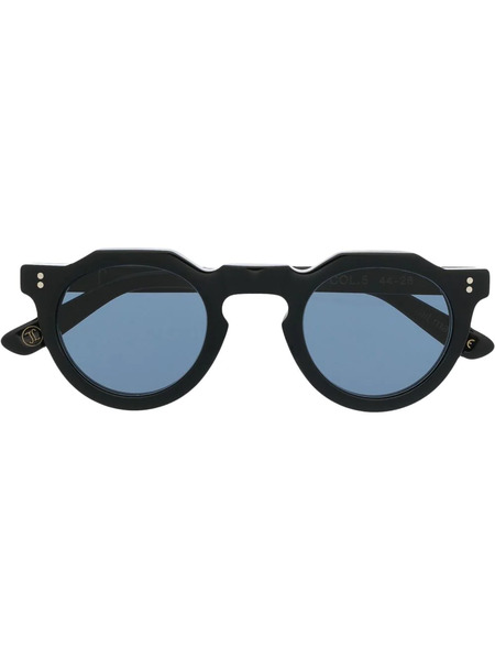  Lesca Round-frame Sunglasses - Black 