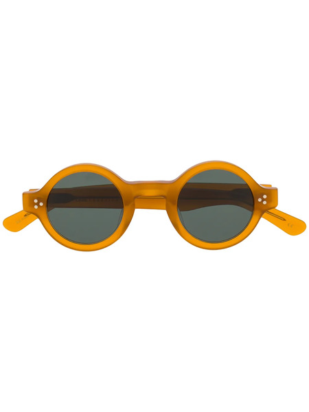  Lesca Round Shape Sunglasses - Orange 