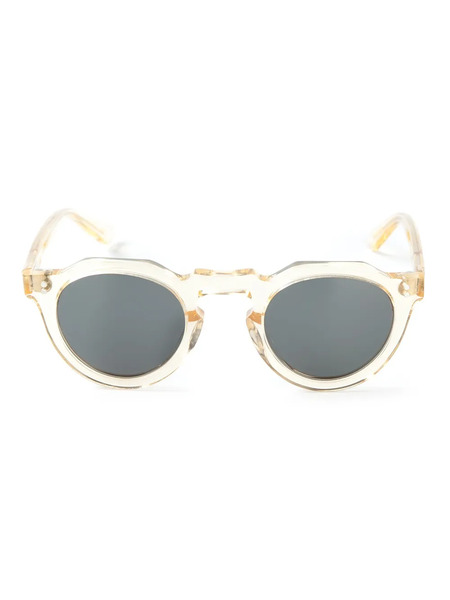 Lesca Transparent Frame Sunglasses - Yellow 
