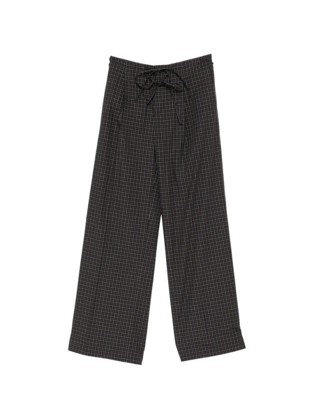  Less Checked Drawstring Trousers - Blue 