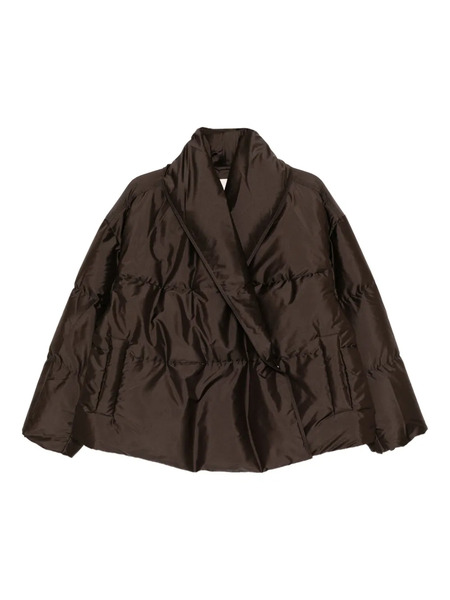  Less Cropped Down Jacket - Brown 