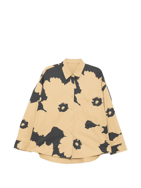  Less Floral-print Shirt - Neutrals 