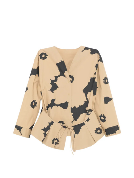  Less Floral-print Shirt - Neutrals 