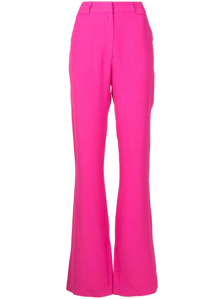  Lethicia Bronstein Ava Crepe Flared Trousers - Pink 