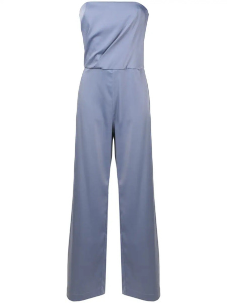  Lethicia Bronstein Crepe Bandeau-style Jumpsuit - Blue 