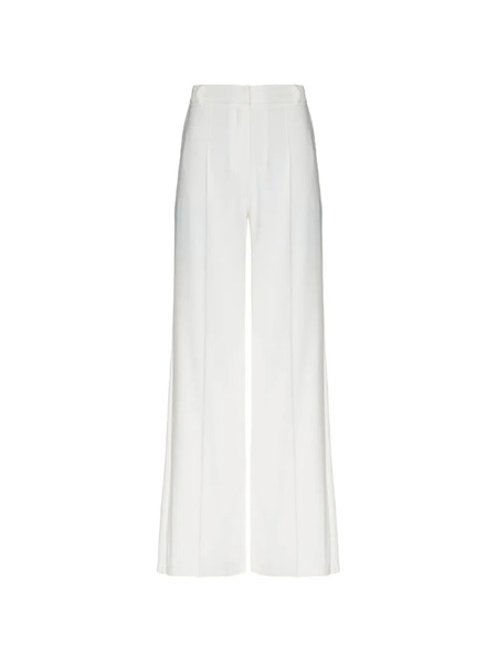  Lethicia Bronstein Flared Crepe Trousers - White 
