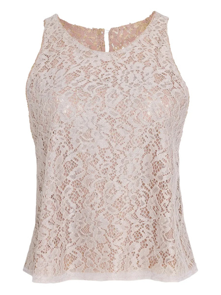  Lethicia Bronstein Gerbera Reversible Lace Blouse - Pink 