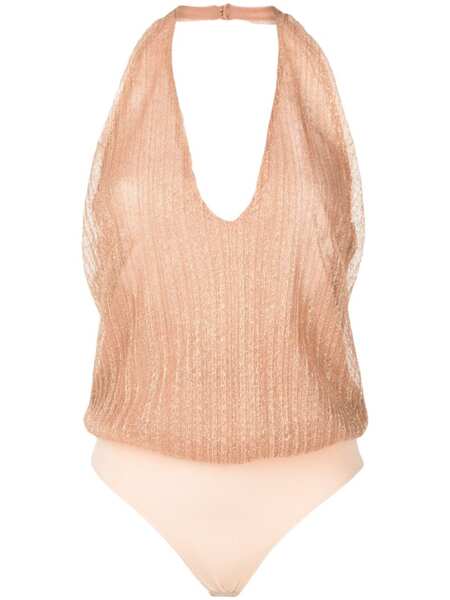  Lethicia Bronstein Mariah Pleated Bodysuit - Brown 