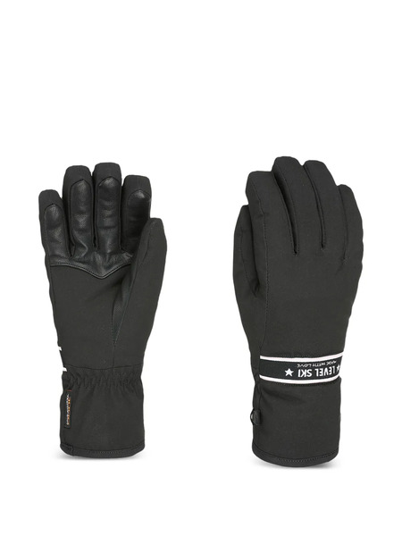  Level Logo-detailing Gloves - Black 