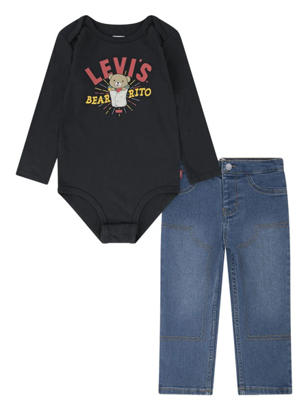  Levi's Kids Button Bodysuit Trousers - Blue 