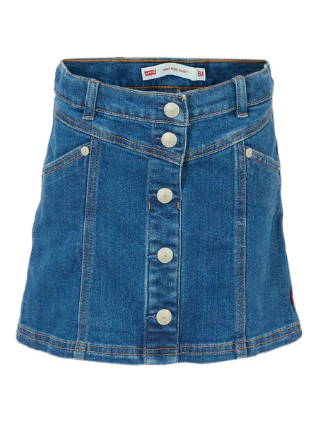  Levi's Kids Button-front Denim Skirt - Blue 