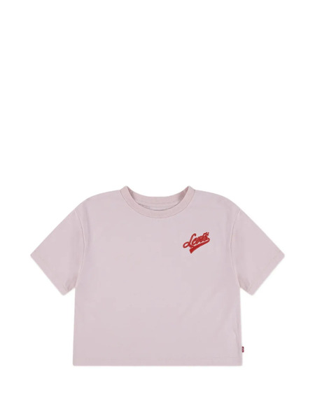  Levi's Kids Embroidered-logo T-shirt - Pink 