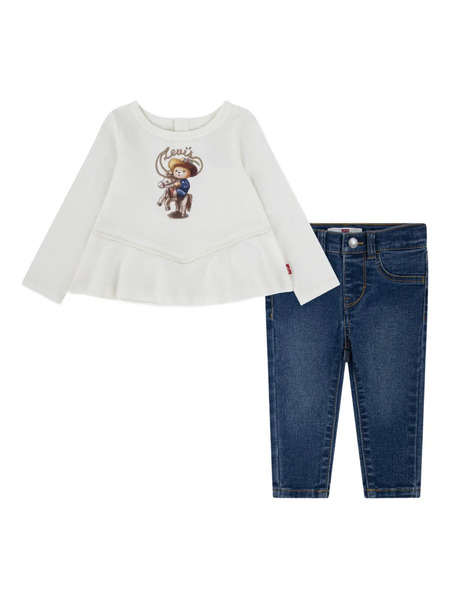  Levi's Kids Five-pockets Trousers Set - White 