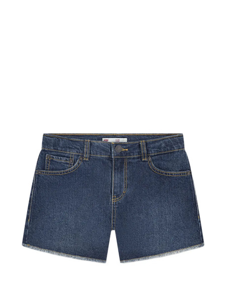  Levi's Kids Fringed Shorts - Blue 