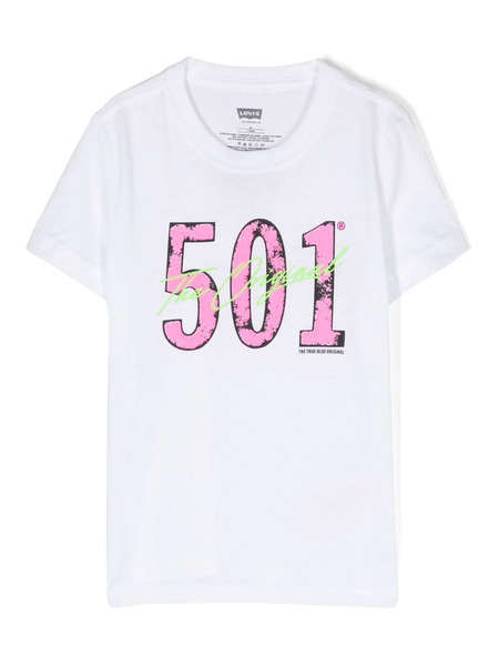  Levi's Kids Graphic-print Short-sleeve T-shirt - White 
