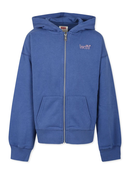  Levi's Kids Logo Embroidered Zip Hoodie - Blue 