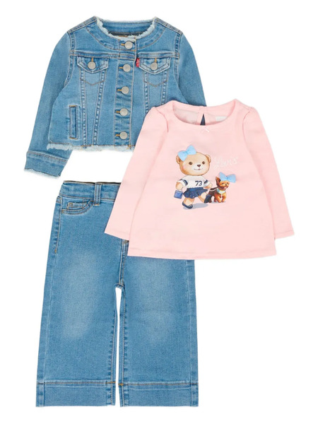  Levi's Kids Logo-motif Trousers Set (set Of Three) - Blue 