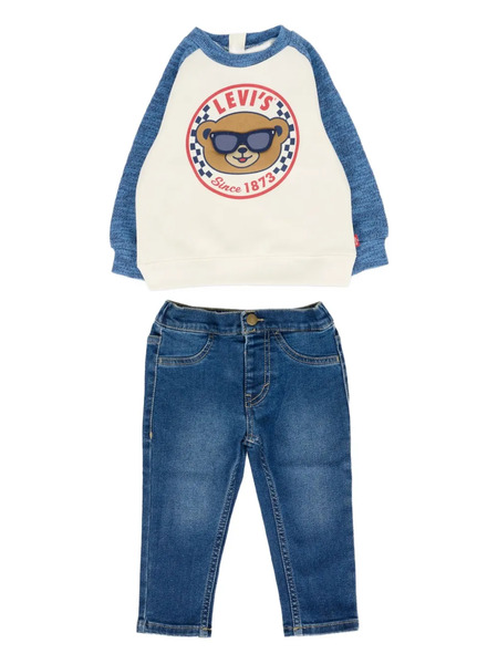  Levi's Kids Logo-motif Trousers Sets - Blue 