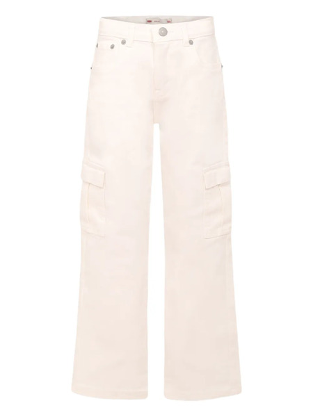  Levi's Kids Logo-patch Cargo Jeans - White 